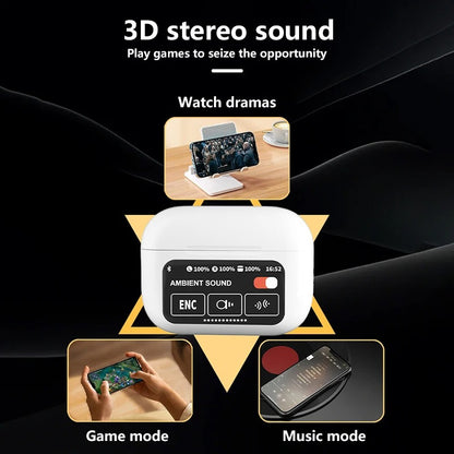 A9 Pro Smart LCD: Premium Noise Cancelling Earbuds